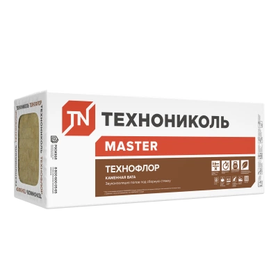 ТЕХНОНИКОЛЬ Утеплитель ТЕХНОФЛОР СТАНДАРТ, 1200Х600Х25 мм, (12 плит, 8,64 кв.м) (059551)