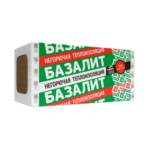 ТЕХНОНИКОЛЬ Утеплитель БАЗАЛИТ Л-75, 1200Х600Х50 мм, (8 плит, 5,76 кв.м) (070824) в Москве