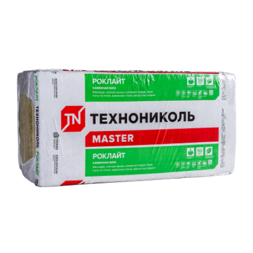 ТЕХНОНИКОЛЬ Утеплитель РОКЛАЙТ, 1200х600х50 мм, (8 плит, 5,76 кв.м) (332797) в Москве