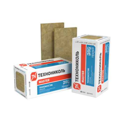 ТЕХНОНИКОЛЬ Звукоизоляция ТЕХНОАКУСТИК, 1200х600х50 мм, (12 плит, 8,64 кв.м) (376358) в Москве