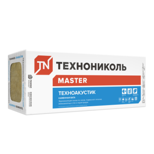 ТЕХНОНИКОЛЬ ТЕХНОАКУСТИК (4 плиты) 1200x600x100 мм, поддон (486954) в Москве