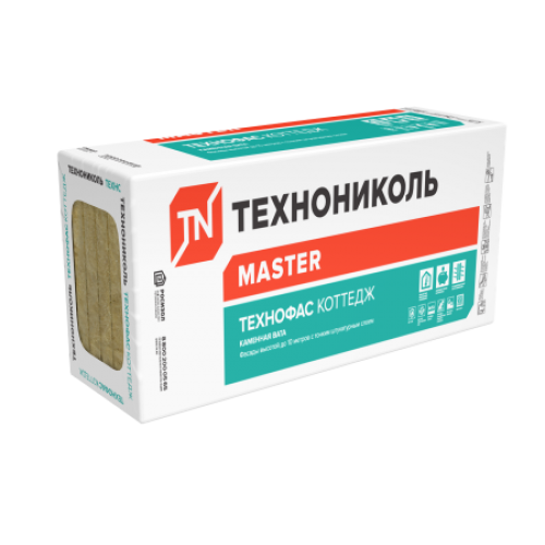 ТЕХНОНИКОЛЬ Утеплитель ТЕХНОФАС КОТТЕДЖ, 1200х600 мм Толщина  плиты, мм; Кол-во в упаковке100; 3 плиты (495006) в Москве